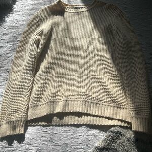 american eagle outfitters cream seriously soft sweater